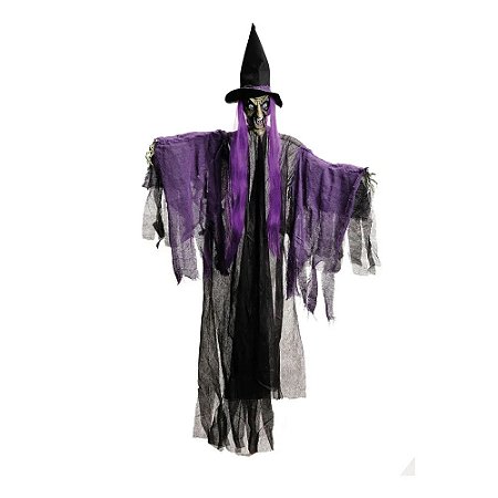 BONECA BRUXA CUCA 130CM PENDENTE HALLOWEEN