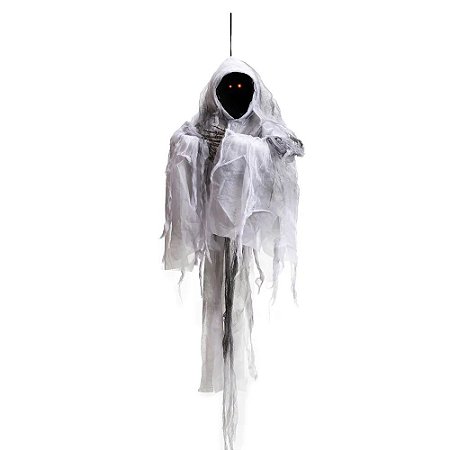 BONECO FANTASMA CAVEIRA MAXIMUS 100CM HALLOWEEN