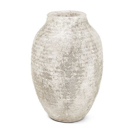VASO EM CERAMICA CINZA RUSTICO MART 31CM