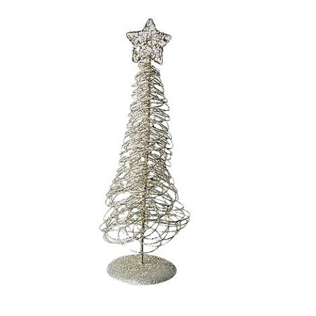 Arvore de Natal Champagne Aramada Decorativa - 34cm