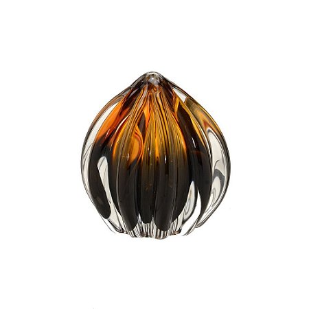 ESCULTURA GOTA AMBAR DECORATIVA ESTILO MURANO 9,5cm