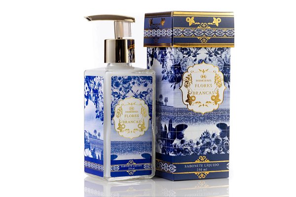 SABONETE LIQUIDO FLORES BRANCAS 250ML MADRESSENZA