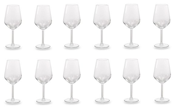 Jg 12 Taças Vinho e Agua Allegra Vidro 490ml Pasabahce Wilko