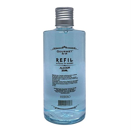 REFIL DE DIFUSOR DE AROMAS 250ML ALECRIM GOURMET HERBO PROXIMO AO VENCIMENTO