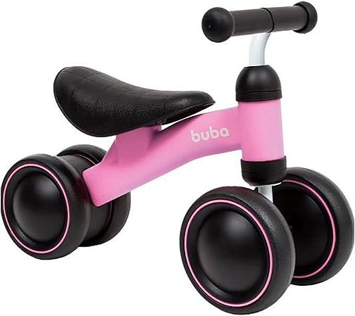 BICICLETA DE EQUILIBRIO 4 RODAS ROSA - BUBA