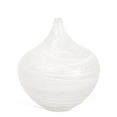 VASO EM VIDRO OFF WHITE MART 24CM