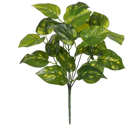 FOLHAGEM JIBOIA FORRACAO TOQUE REAL X26 VERDE CREME 30cm