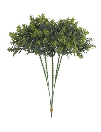 FOLHAGEM PICK GRASS PLASTICO X6 GALHOS VERDE 23cm