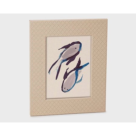 PORTA-RETRATOS EM PU - 15X20cm AREIA MART