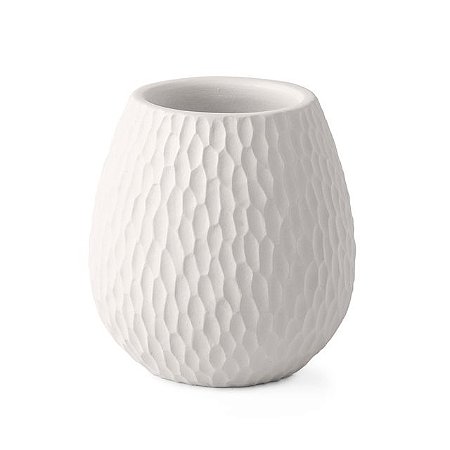 COPO PORTA ESCOVA DE DENTES CIMENTO OFF WHITE MART 9cm