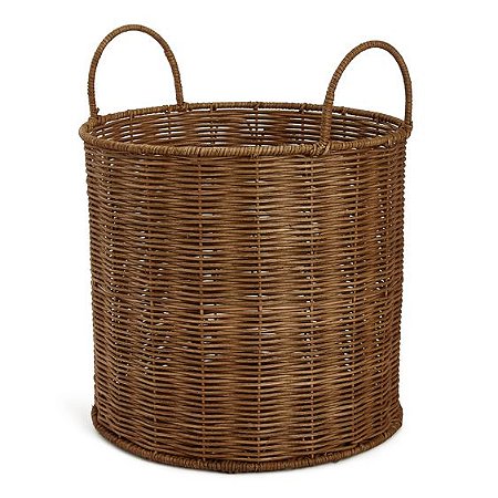 CESTO EM RATTAN MARROM MART 31cm