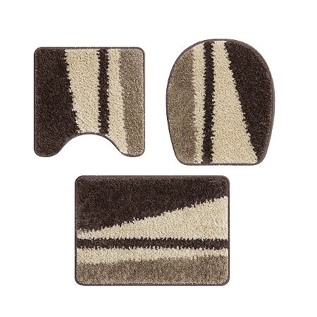 JG TAPETE 3PCS P/BANHEIRO TOP PLUS DIAGONAL MRM/BG JOLITEX