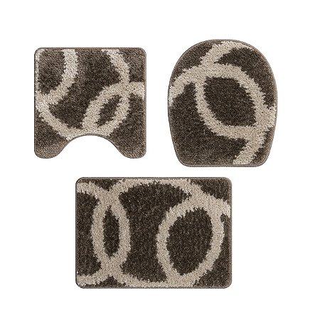 JG TAPETE 3PCS PARA BANHEIRO TOP PLUS CAQUI/FENDI JOLITEX