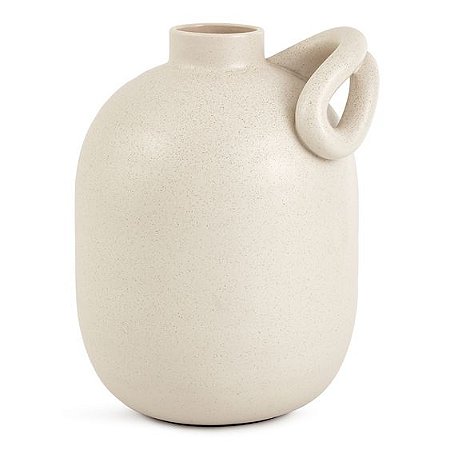 VASO EM CERAMICA CINZA MART 33cm
