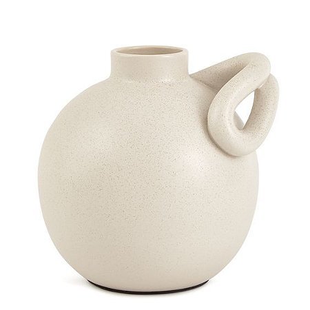 VASO EM CERAMICA CINZA MART 23,5cm