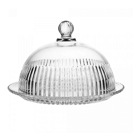 QUEIJEIRA CRISTAL DE CHUMBO C\ TAMPA IMPERATRIZ 20CM - WOLFF
