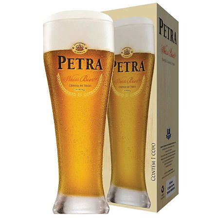 COPO DE CRISTAL CERVEJA  PETRA WEISS LICENCIADO 500ml