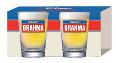 KIT 2 COPO CALDERETA BRAHMA CHOPP 350 ML LICENCIADO 350ml
