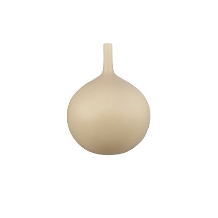 VASO GARRAFA ALEGRA BEGE RUSTICO - 23,5CM