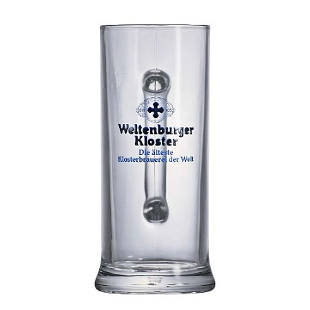 Caneca de Vidro Weltenburger Kloster Para Cerveja 670ml