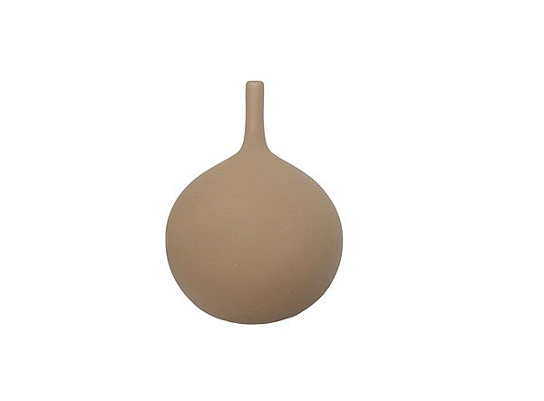VASO GARRAFA ALEGRA III MARROM- 23,5cm