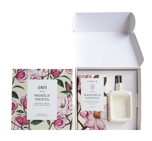 KIT AROMATIZADOR CERAMICA+BARRA MAGNOLIA PACIFICA LENVIE