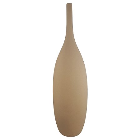 VASO GARRAFA EM CERAMICA ALEGRA I MARROM - 50CM