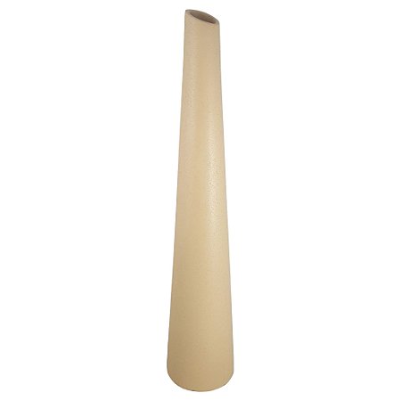 VASO GARRAFA SOLITARIO I EM CERAMICA CAPPUCCINO - 51CM