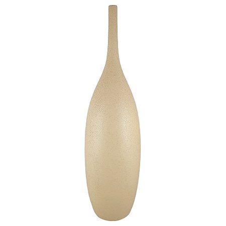 VASO GARRAFA ALEGRA I EM CERAMICA CAPPUCCINO - 50CM