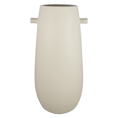 VASO TEXTURAS EM CERAMICA CREME STU I - 32CM