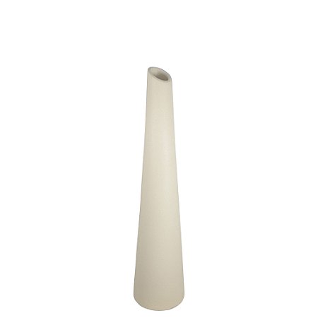 VASO GARRAFA SOLITARIO II TEXTURAS CREME - 41cm