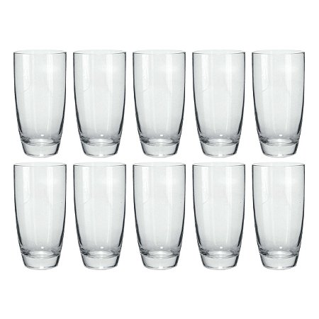 JOGO C/ 10 COPOS ALTOS PASABAHCE LYRIC EM VIDRO 525ml