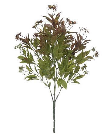 FOLHAGEM GRASS X25 GALHOS VERDE OUTONO 36cm