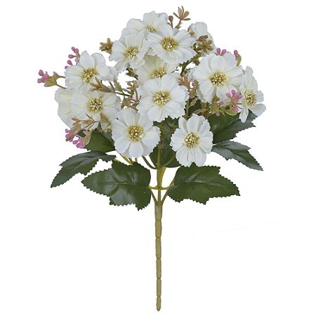 BUQUE DE FLORES MARGARIDA X15 CREME OUTONO 25cm