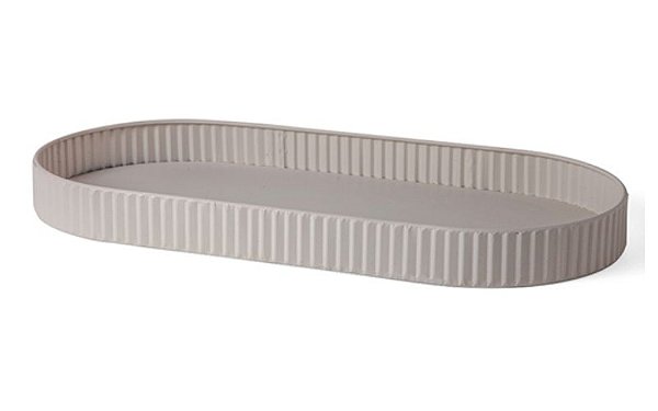 BANDEJA EM METAL OFF WHITE MART 38cm