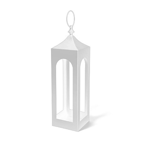 LANTERNA DECORATIVA EM METAL PRETO MART 60CM