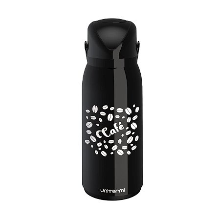 GARRAFA TERMICA CAFE VERONA DE PRESSAO PRETA 1,8L - UNITERMI