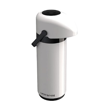 GARRAFA TERMICA DE PRESSAO VERONA 1,0L BRANCA - UNITERMI