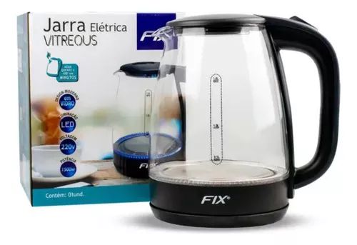 CHALEIRA ELETRICA VIDRO BOROSSILICATO VITREOUS 1500w 220v