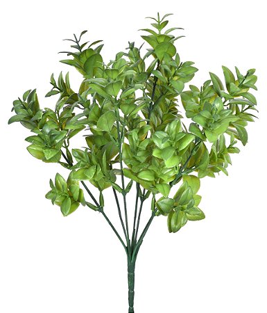 FOLHAGEM PICK DECORATIVO VERDE X7 - 35CM