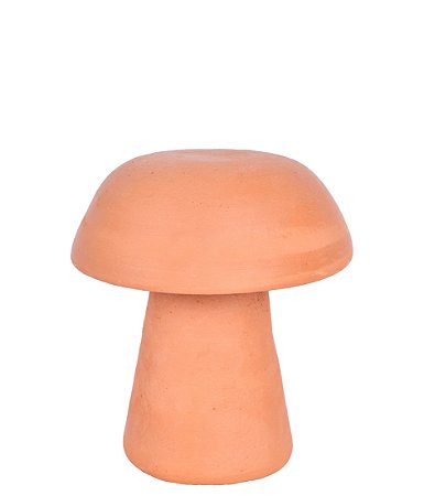 ESCULTURA COGUMELO SLIM EM CERAMICA P TERRACOTA - 16CM