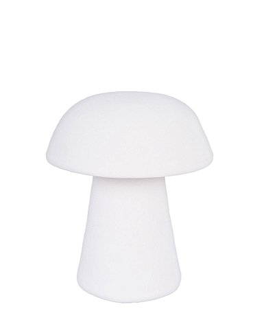 ESCULTURA COGUMELO SLIM EM CERAMICA P OFF WHITE - 16CM