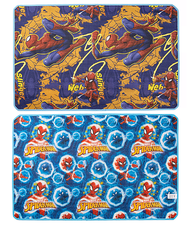 TAPETE DUPLA FACE RECREIO MARVEL HOMEM ARANHA 90x140cm JOLITEX