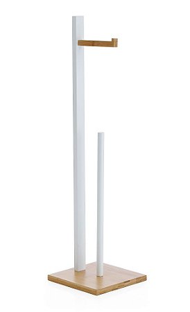 SUPORTE PORTA PAPEL HIGIENICO MDF E BAMBU PAPYRUS 71cm MEK