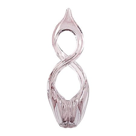 ESCULTURA DECORATIVA DE VIDRO AMETISTA VENEZA - 40cm