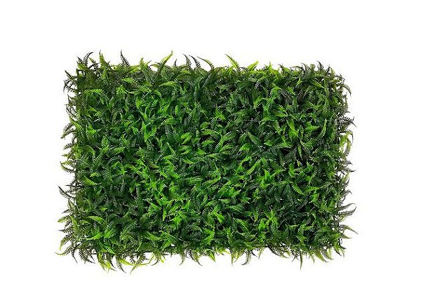 KIT 10 PLACAS GRAMA SAMAMBAIA JARDIM VERTICAL VERDE 40X60cm