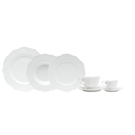 AP JANTAR 42PC PORCELANA MALDIVAS BRANCO WOLFF