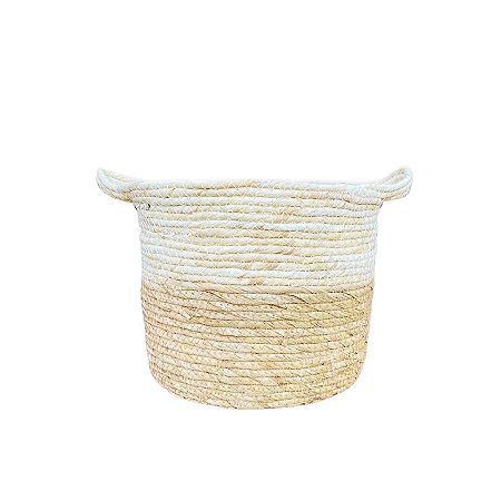 CESTO PRESENCE DECORATIVO EM SEAGRASS - TAM M
