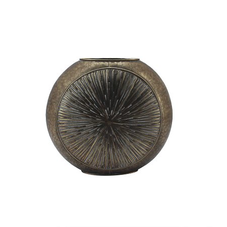 VASO DECORATIVO RAIZES EM METAL BRONZE - 45CM