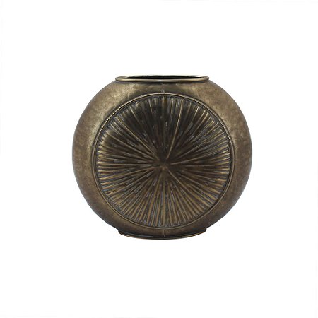 VASO DECORATIVO RAIZES EM METAL BRONZE - 35CM